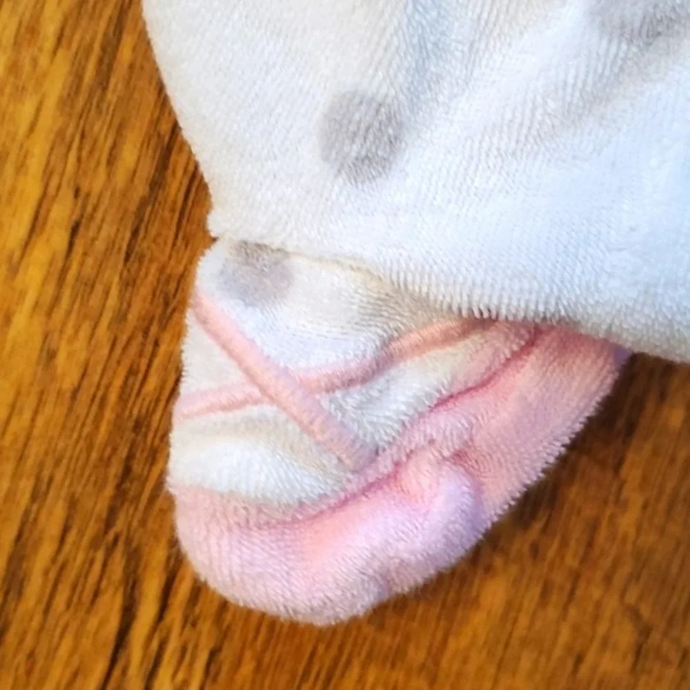 Carters Girls 3M Ballet Shoes Terrycloth Polka Dot Snap Footie‎